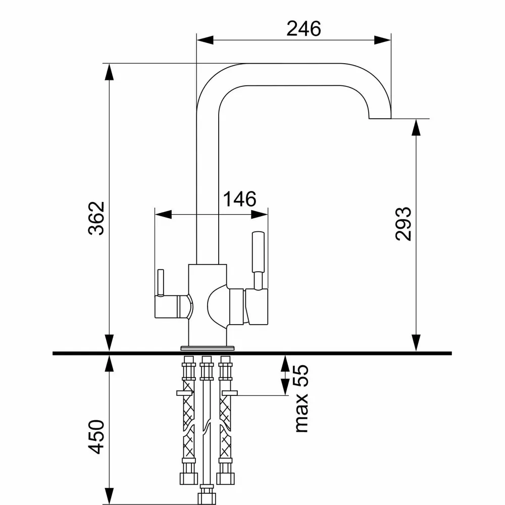 Фото 2 Однорычажный смеситель Ulgran Uq-019-01 излив 29.3 см цвет белый Фото 2 Однорычажный смеситель Ulgran Uq-019-01 излив 29.3 см цвет белый