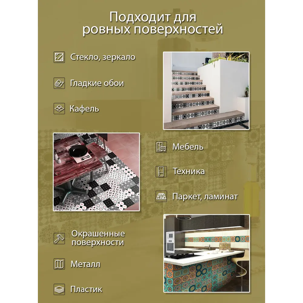 Фото 6 Deco-стикеры Трэвел 15x15 см Фото 6 Deco-стикеры Трэвел 15x15 см