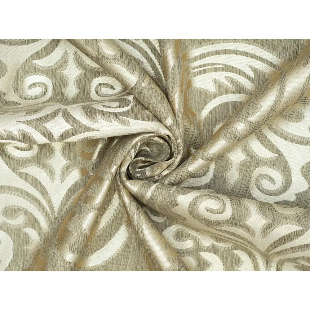 Фото 11 Штора на шторной ленте Жаккард Улитка 170x250 см цвет зеленый Фото 11 Штора на шторной ленте Жаккард Улитка 170x250 см цвет зеленый