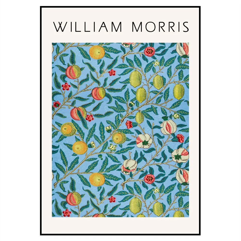 Фото 2 Постер 28 картин Моррис: Фрукты Голубой узор 70x50 см в подарочном тубусе без рамы Фото 2 Постер 28 картин Моррис: Фрукты Голубой узор 70x50 см в подарочном тубусе без рамы
