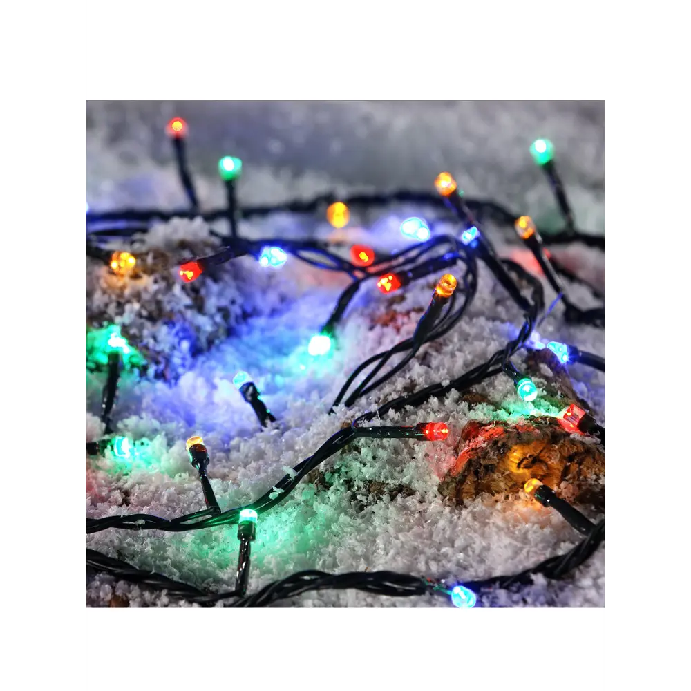 Фото Электрогирлянда наружная Morozco Нить 6м 120LED разноцветная Э55570005 Фото Электрогирлянда наружная Morozco Нить 6м 120LED разноцветная Э55570005