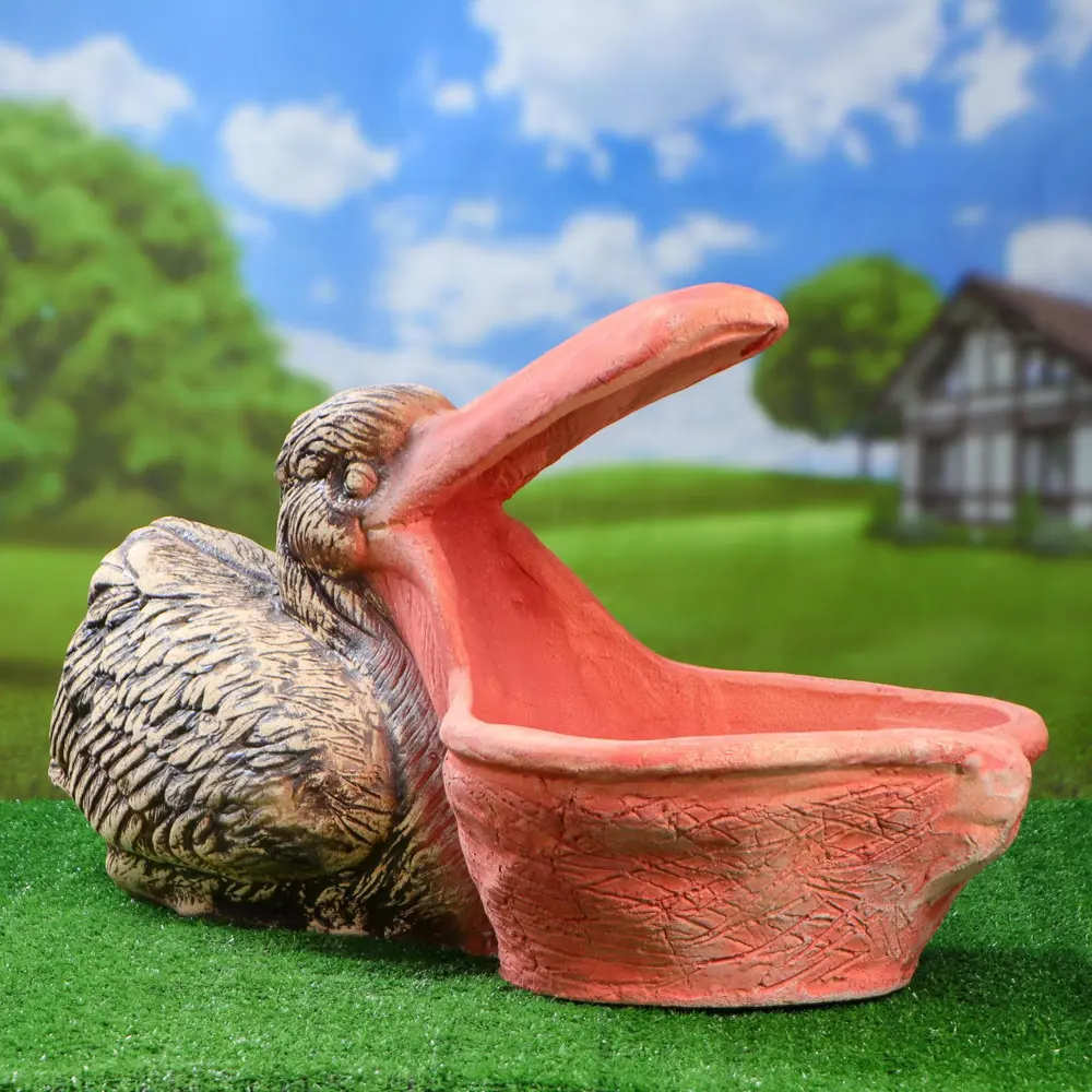 Фото Кашпо Шамот Керамика ручной работы 36 см 44 см 5 л гипс коричневое Фото Кашпо Шамот Керамика ручной работы 36 см 44 см 5 л гипс коричневое