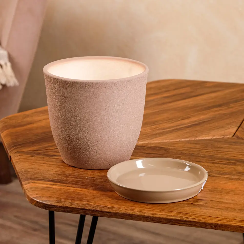 Фото 3 Горшок цветочный Лофт Nana ceramics 17 см 2 л керамика коричневый Фото 3 Горшок цветочный Лофт Nana ceramics 17 см 2 л керамика коричневый