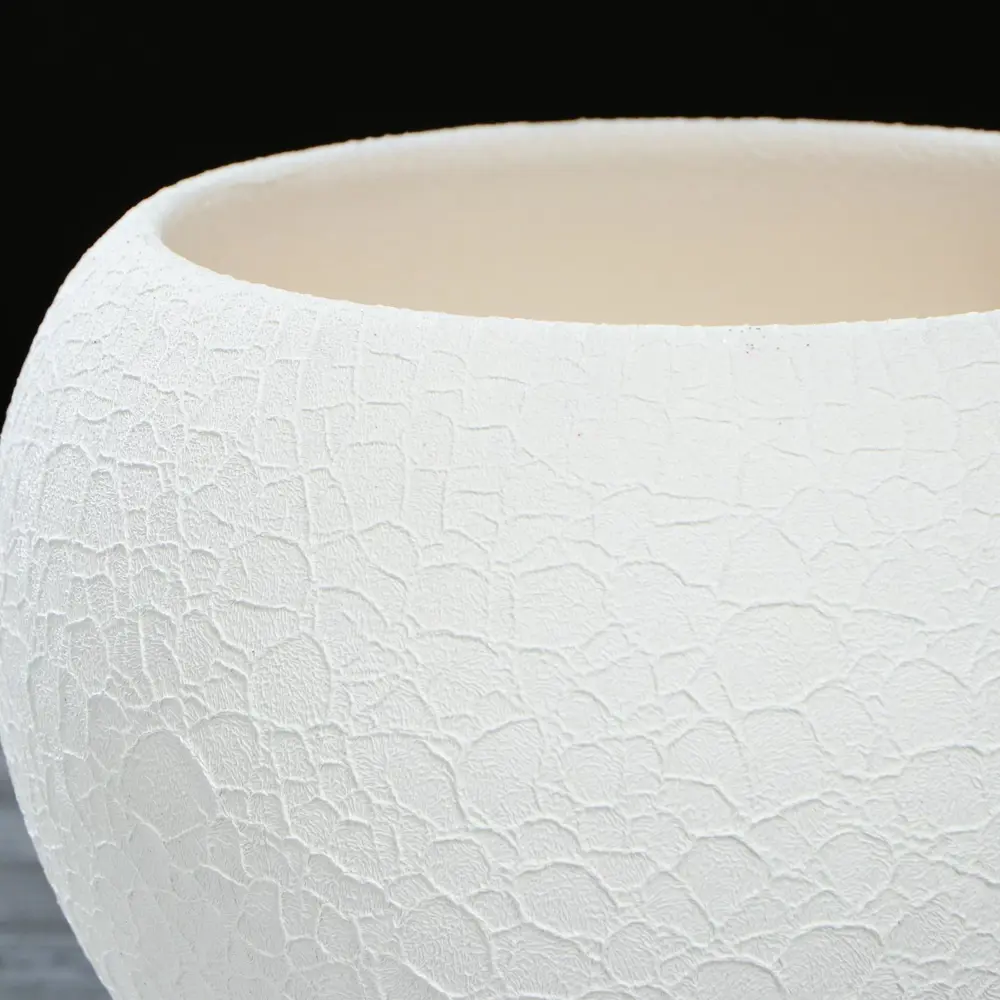 Фото 2 Горшок цветочный Лофт Nana ceramics 18 см 16 см 2 л керамика белый Фото 2 Горшок цветочный Лофт Nana ceramics 18 см 16 см 2 л керамика белый