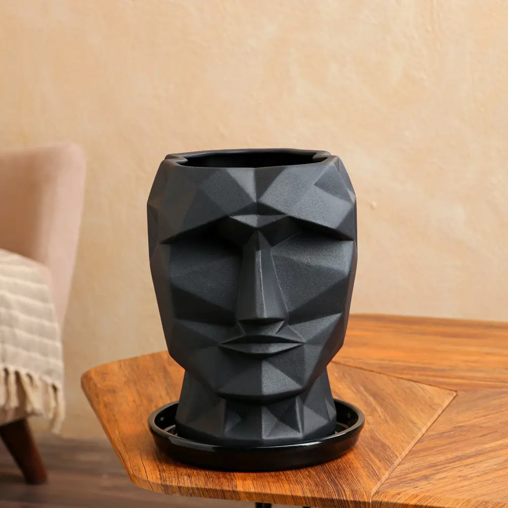 Фото 3 Горшок цветочный Лофт Nana ceramics 22.5 см 30 см 6 л керамика черный Фото 3 Горшок цветочный Лофт Nana ceramics 22.5 см 30 см 6 л керамика черный