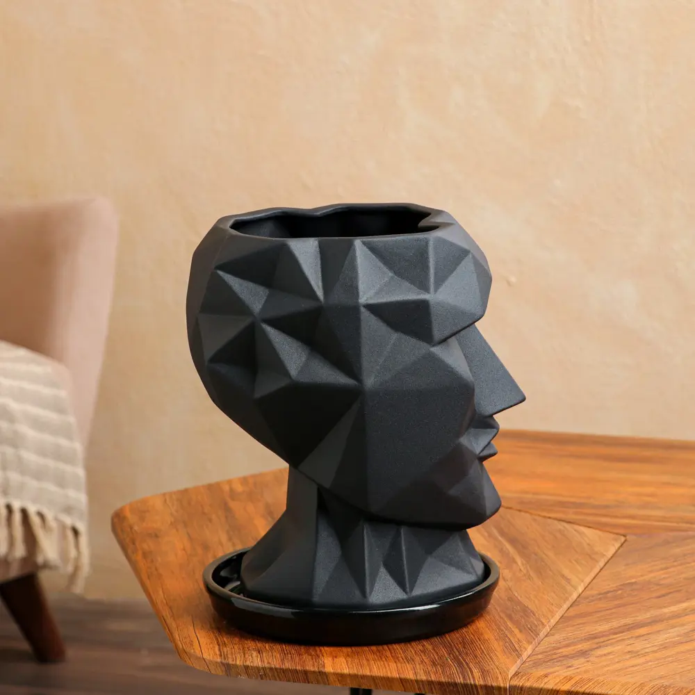 Фото 4 Горшок цветочный Лофт Nana ceramics 22.5 см 30 см 6 л керамика черный Фото 4 Горшок цветочный Лофт Nana ceramics 22.5 см 30 см 6 л керамика черный