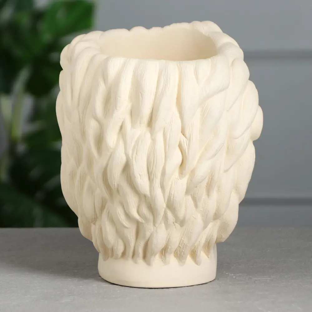 Фото 4 Кашпо Головы известных людей Nana ceramics 17 см 21 см 5 л керамика бежевое Фото 4 Кашпо Головы известных людей Nana ceramics 17 см 21 см 5 л керамика бежевое