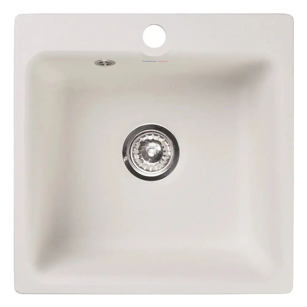 Фото 2 Комплект кухонной мойки и смесителя Granfest 430 белый/D150409-C кварцевый песок цвет белый Фото 2 Комплект кухонной мойки и смесителя Granfest 430 белый/D150409-C кварцевый песок цвет белый