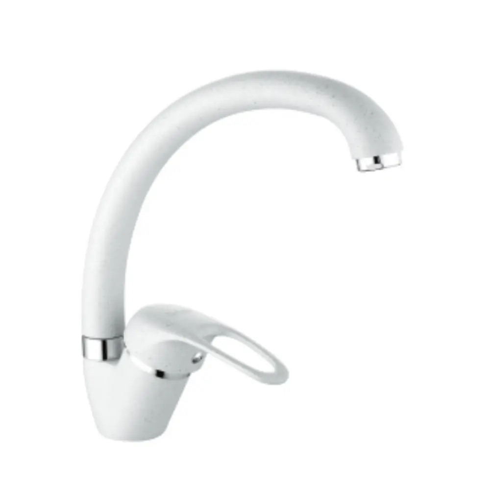 Фото 4 Комплект кухонной мойки и смесителя Granfest 430 белый/D150409-C кварцевый песок цвет белый Фото 4 Комплект кухонной мойки и смесителя Granfest 430 белый/D150409-C кварцевый песок цвет белый