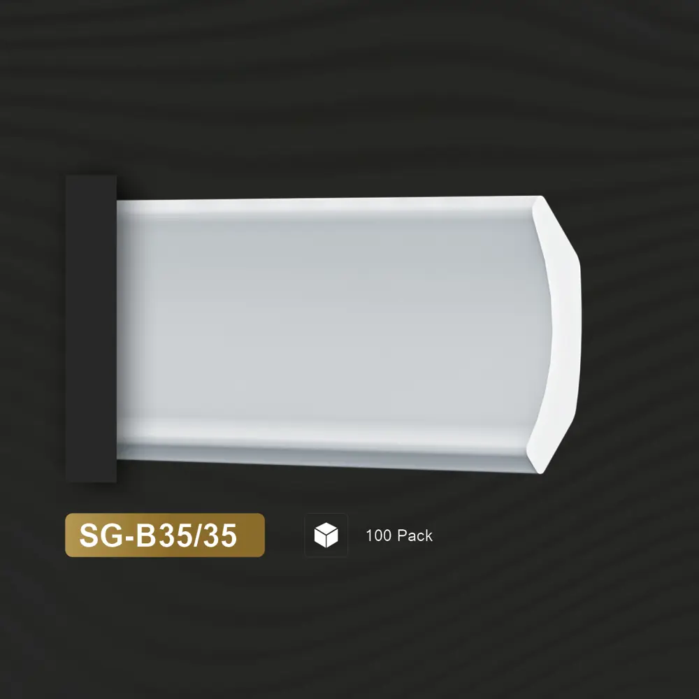 Фото Плинтус Decostar PolyStyle SG-B35/35 на стену и потолок, полистирол (xps), цвет белый, 2000х35 мм Фото Плинтус Decostar PolyStyle SG-B35/35 на стену и потолок, полистирол (xps), цвет белый, 2000х35 мм