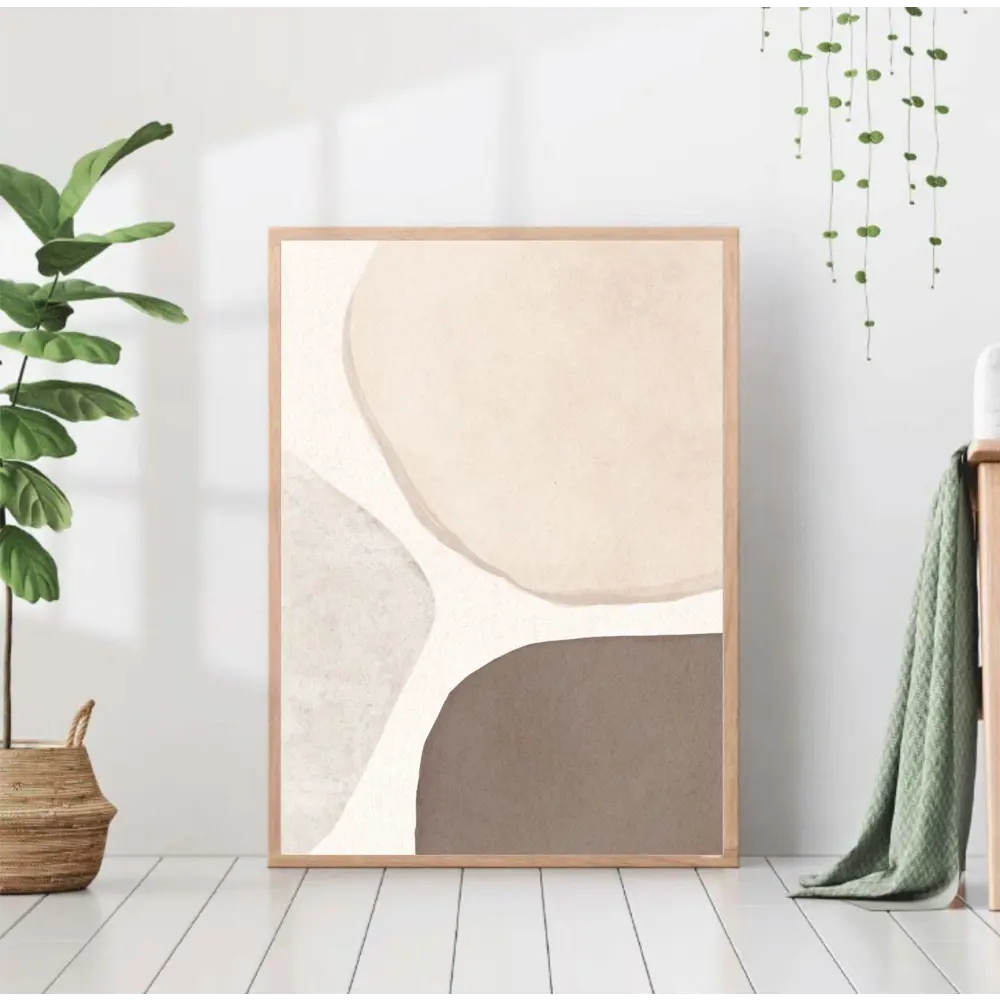 Фото Постер 28 картин "Абстракция бежевых тонов" 40x50 см в подарочном тубусе без рамы