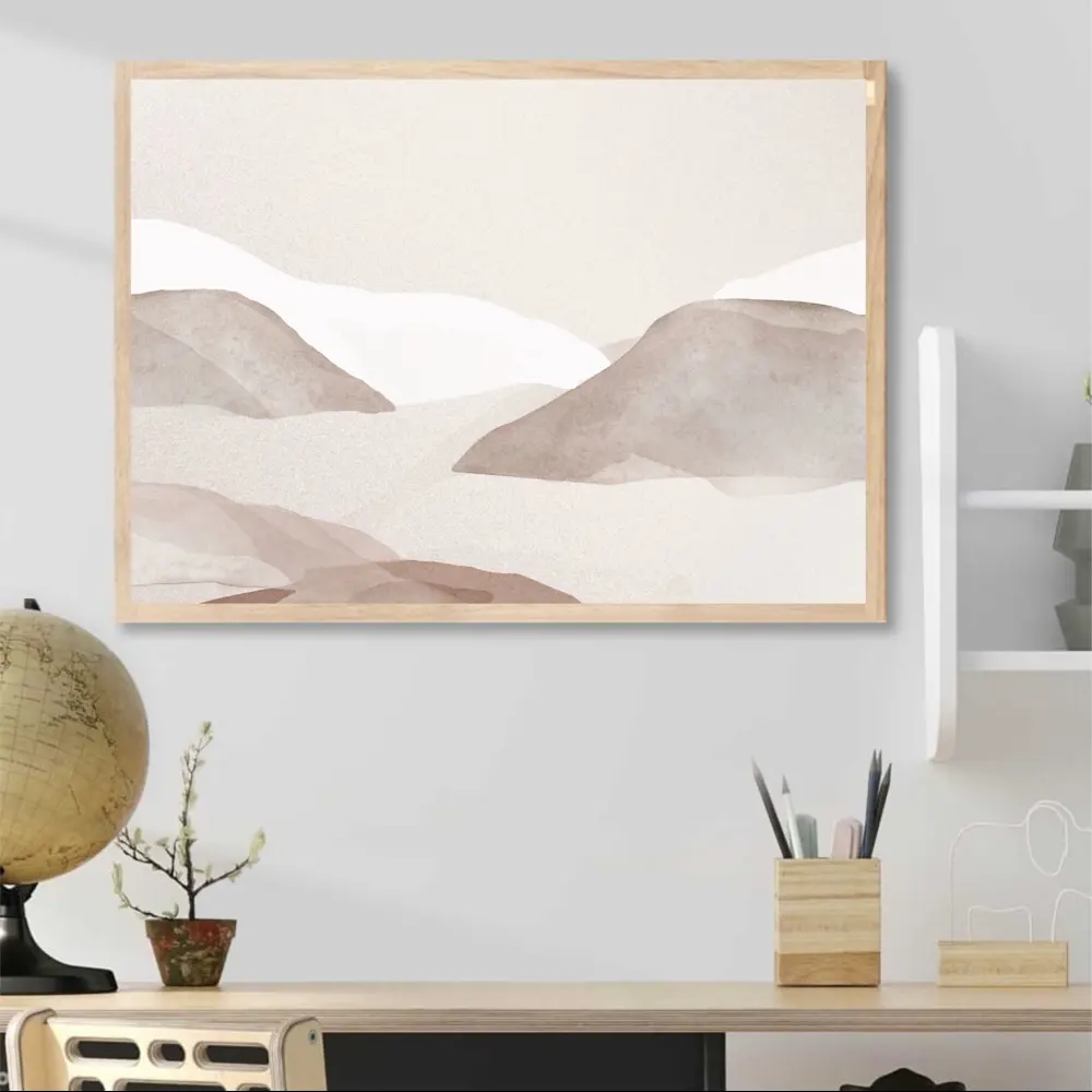 Фото Постер 28 картин "Абстракция пейзаж" 50x70 см в подарочном тубусе без рамы