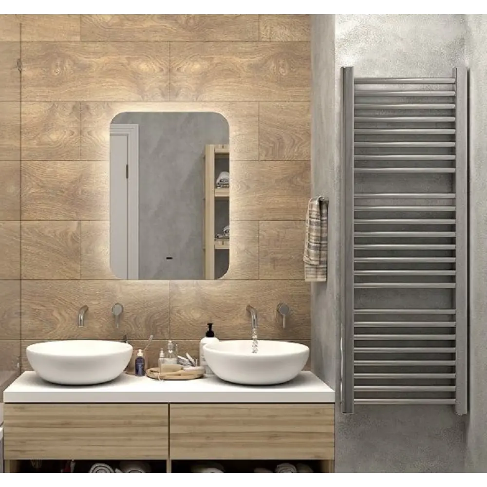 Фото 2 Зеркало для ванной Art & max AM-Rav-800-700-DS-F с подсветкой 80x70см