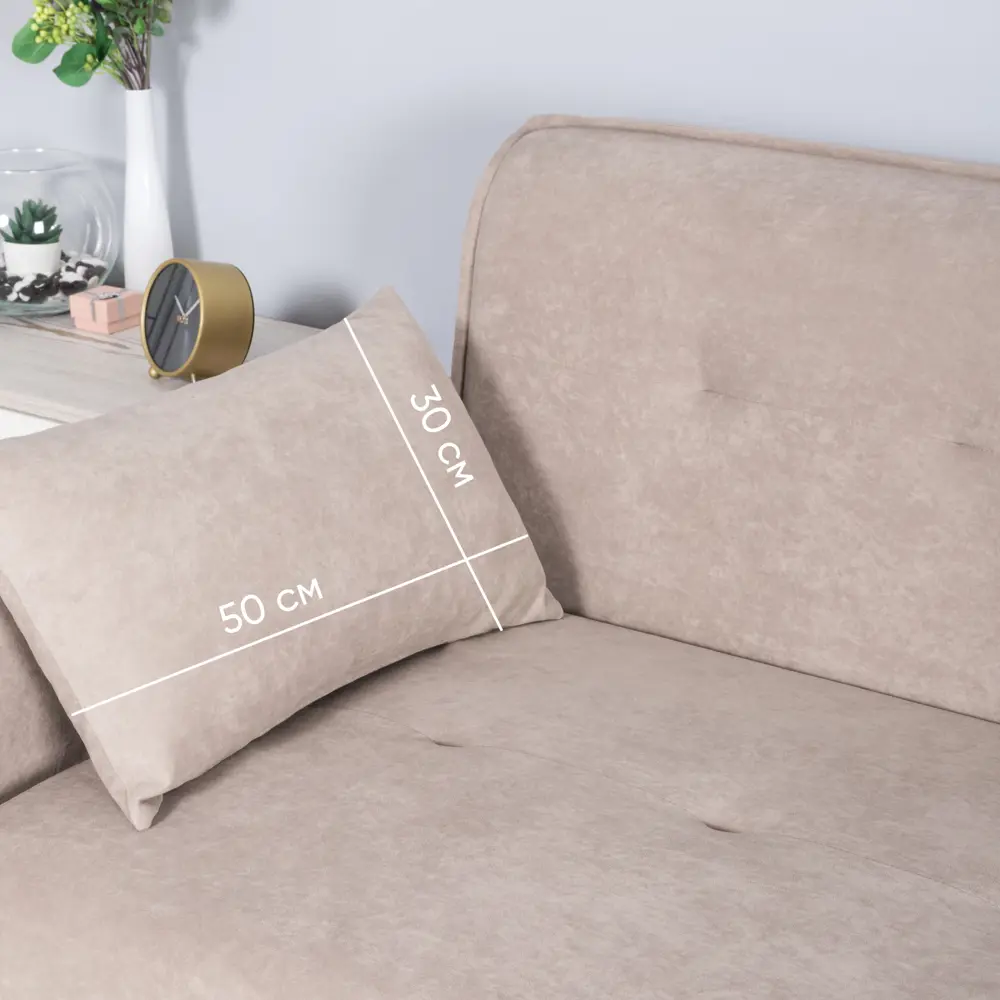 Фото 10 Диван прямой Нижегородмебель И К Ханна 170x82x89 см пенополиуретан цвет бежевый