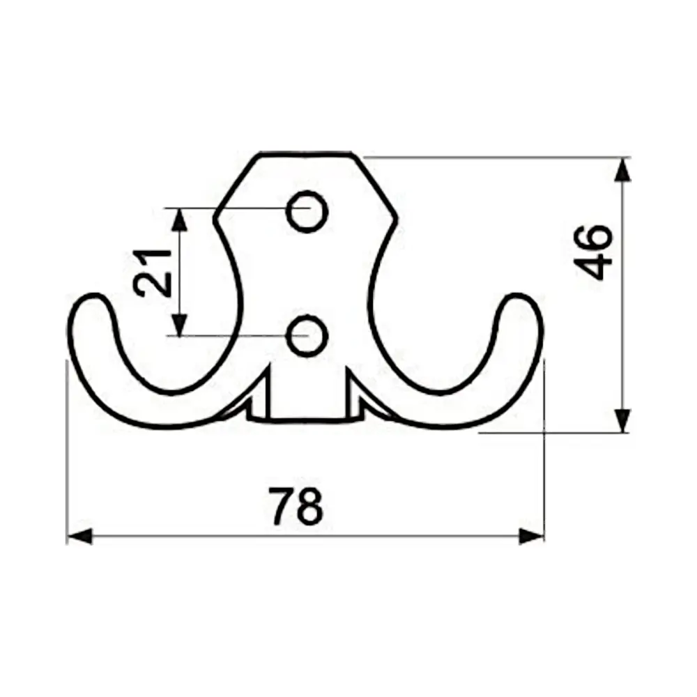 Фото Крючок мебельный GTV WZ-B0-K24-07 античное серебро Фото Крючок мебельный GTV WZ-B0-K24-07 античное серебро