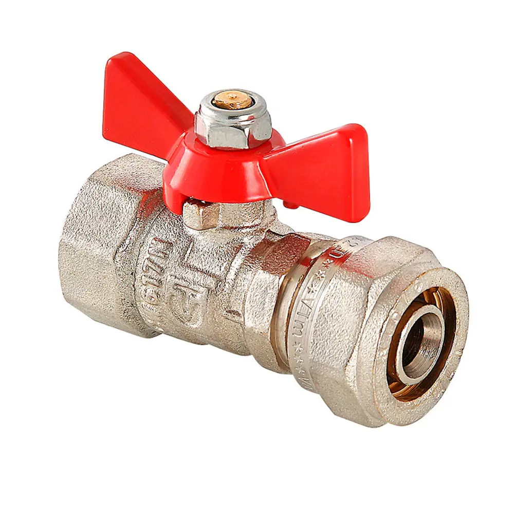 Фото Кран шаровый Valtec с обжимным соединением 16x1/2" внутренняя резьба