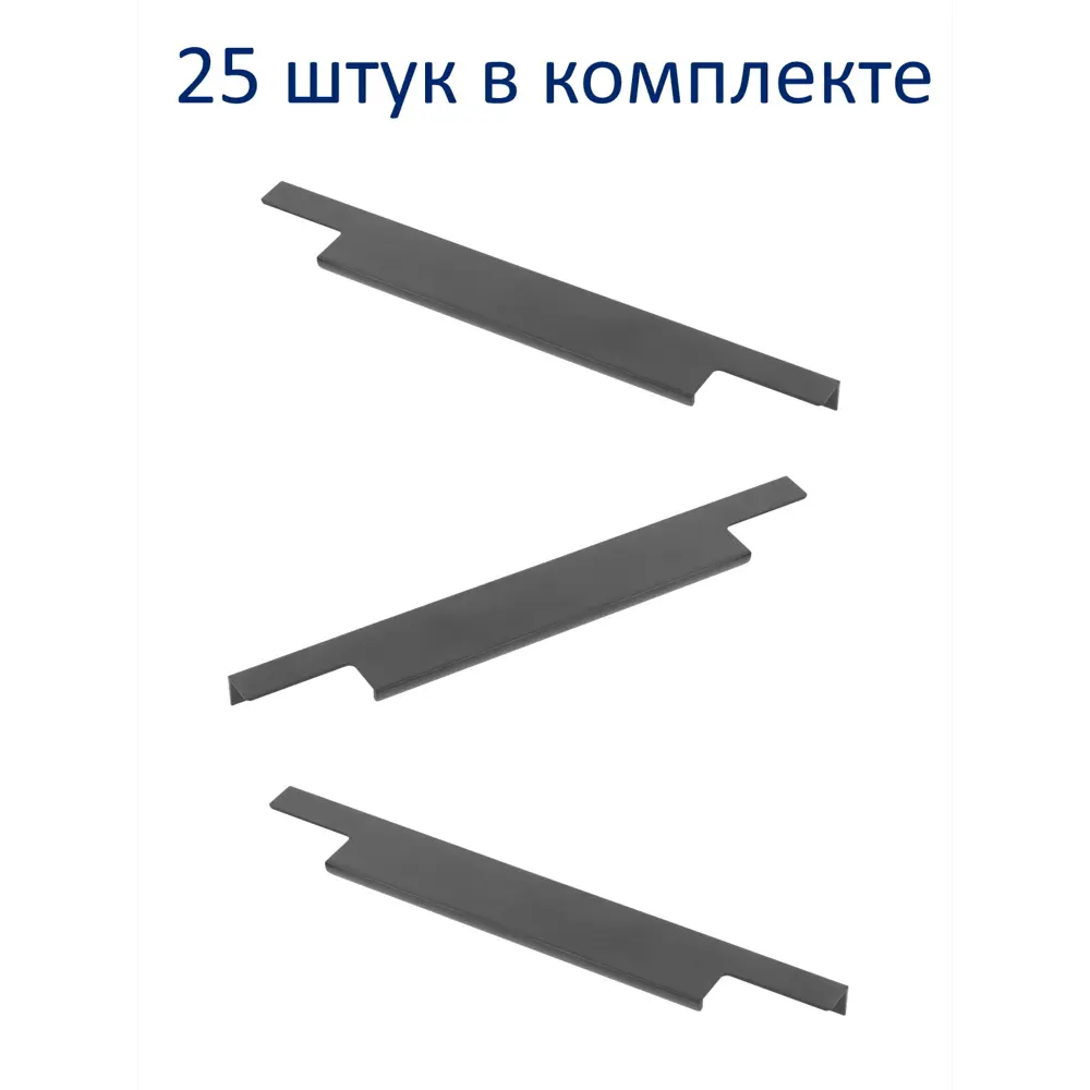 Фото Ручка мебельная GTV LIND 320/396 черный матовый упаковка 25 шт Фото Ручка мебельная GTV LIND 320/396 черный матовый упаковка 25 шт
