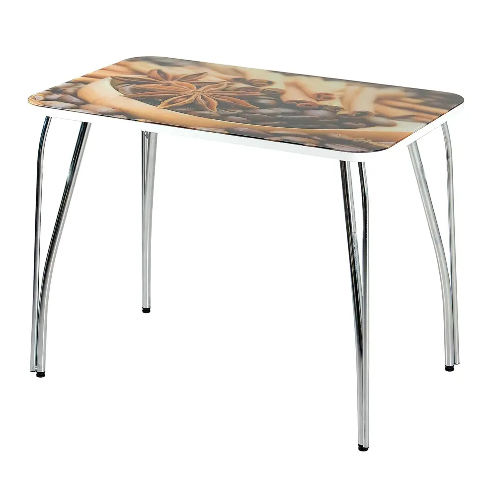 Фото Стол прямоугольный Simaland Орма 100x100 см ЛДСП цвет коричневый