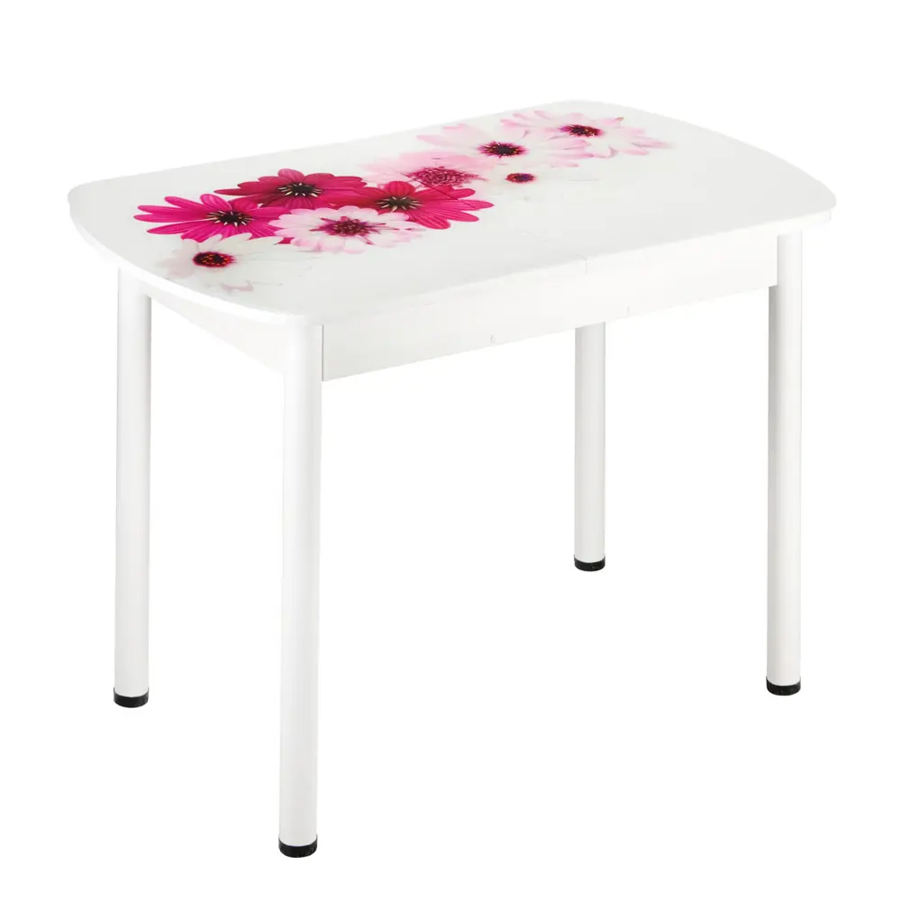 Фото Стол прямоугольный Simaland Эрвин 110x150 см ЛДСП цвет белый/темно-розовый Фото Стол прямоугольный Simaland Эрвин 110x150 см ЛДСП цвет белый/темно-розовый