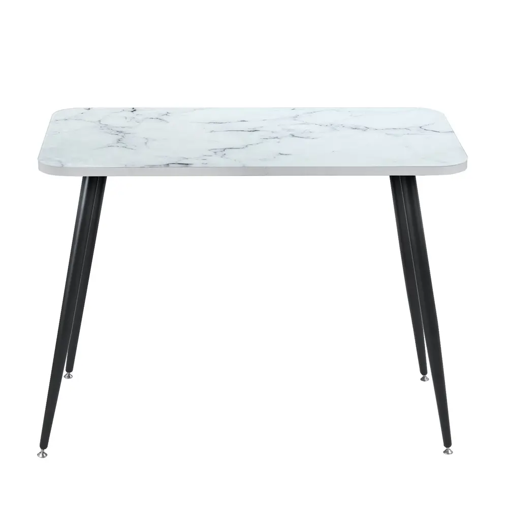 Фото 2 Стол прямоугольный Simaland Матис 100x100 см стекло цвет белый мрамор Фото 2 Стол прямоугольный Simaland Матис 100x100 см стекло цвет белый мрамор
