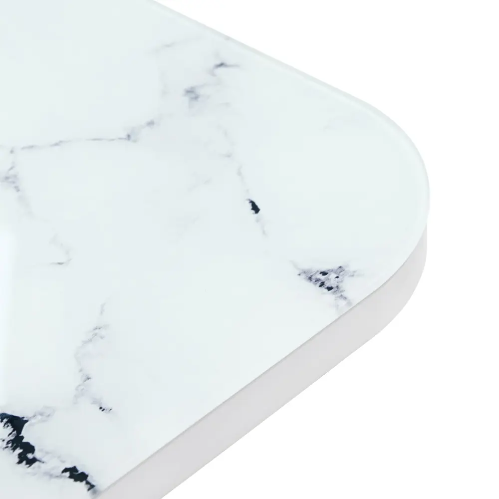 Фото 5 Стол прямоугольный Simaland Матис 100x100 см стекло цвет белый мрамор Фото 5 Стол прямоугольный Simaland Матис 100x100 см стекло цвет белый мрамор