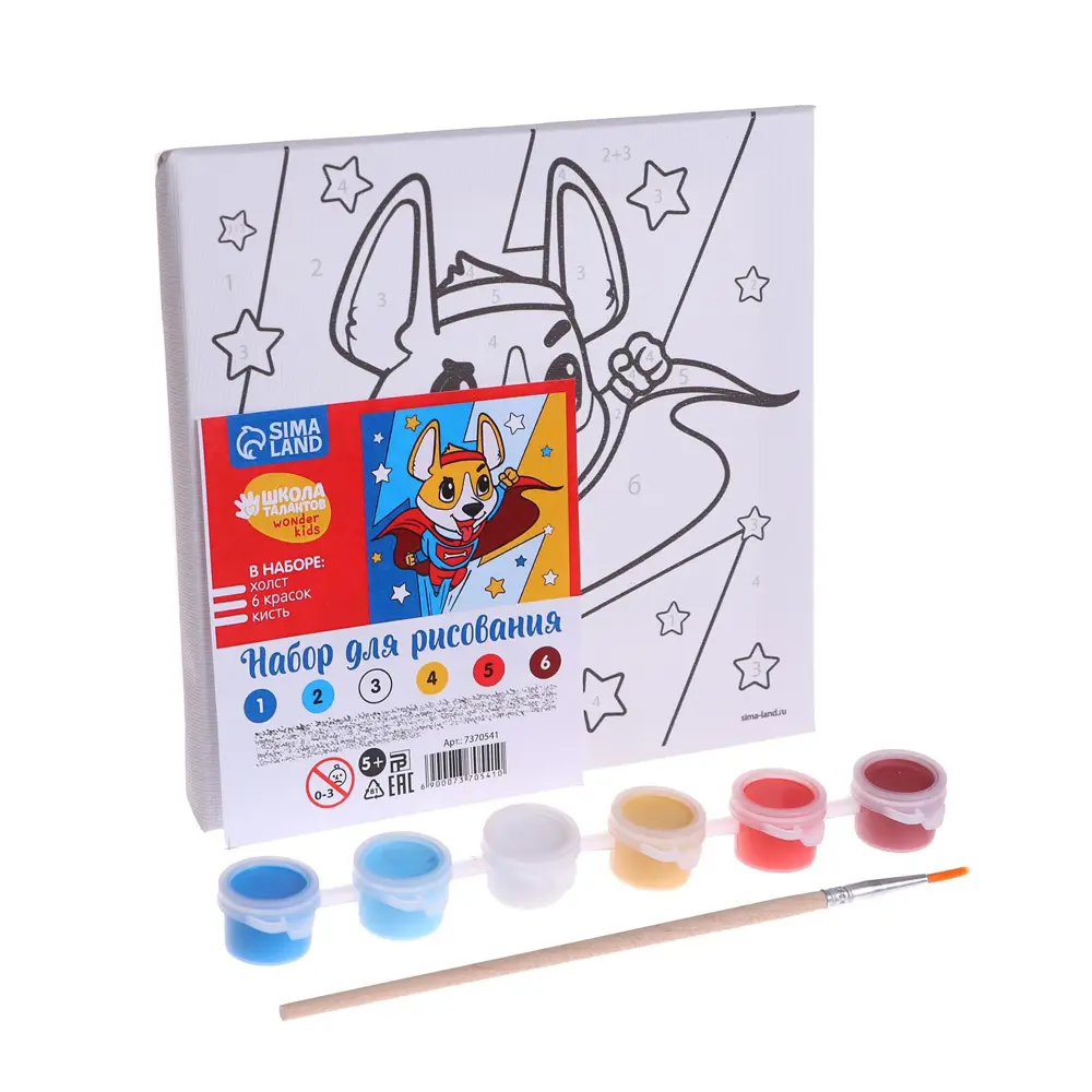 Фото 4 Картина по номерам «Корги-герой» 15x15 см Фото 4 Картина по номерам «Корги-герой» 15x15 см