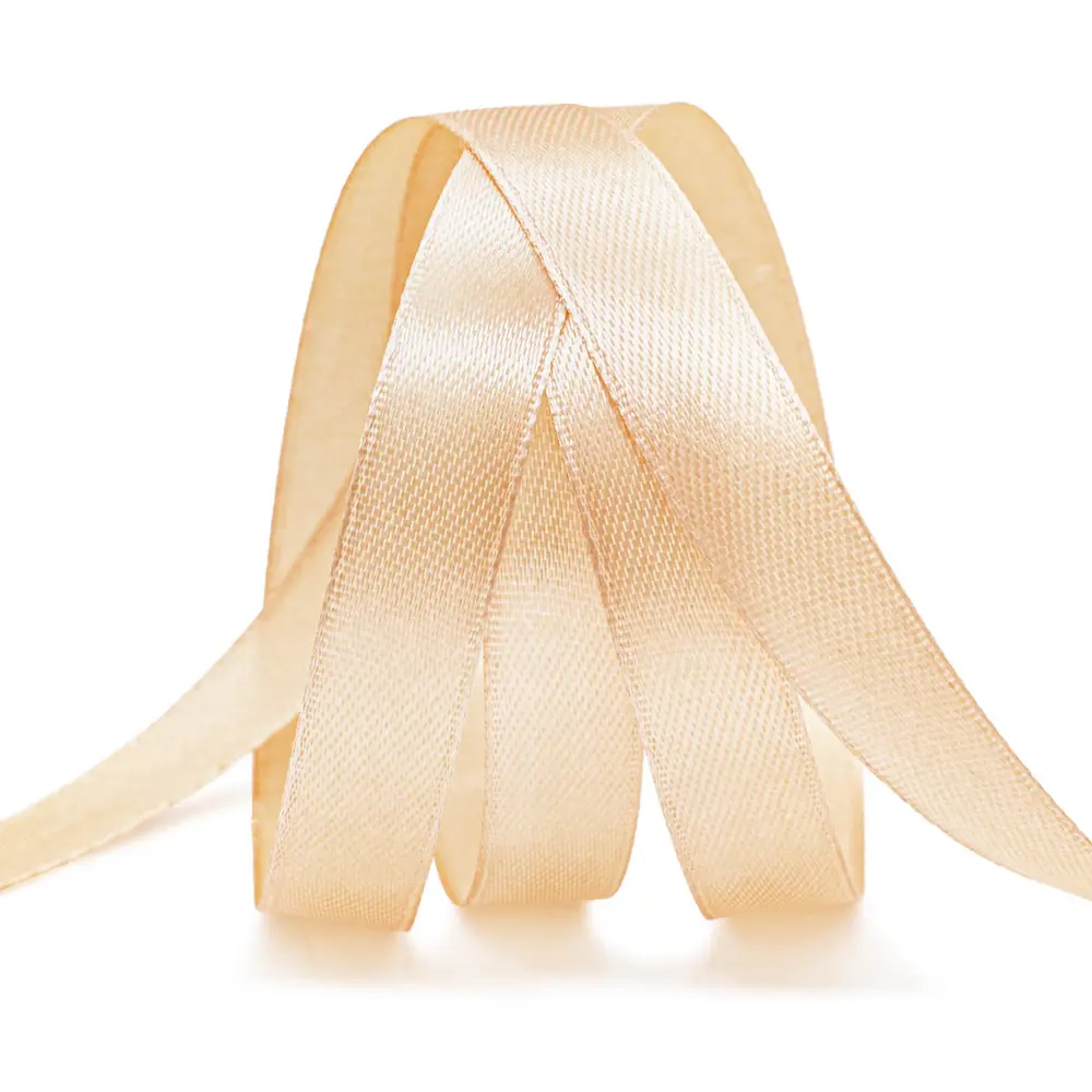 Фото 2 Лента атласная Bestex 1.2см*22.86м 035 персиковый