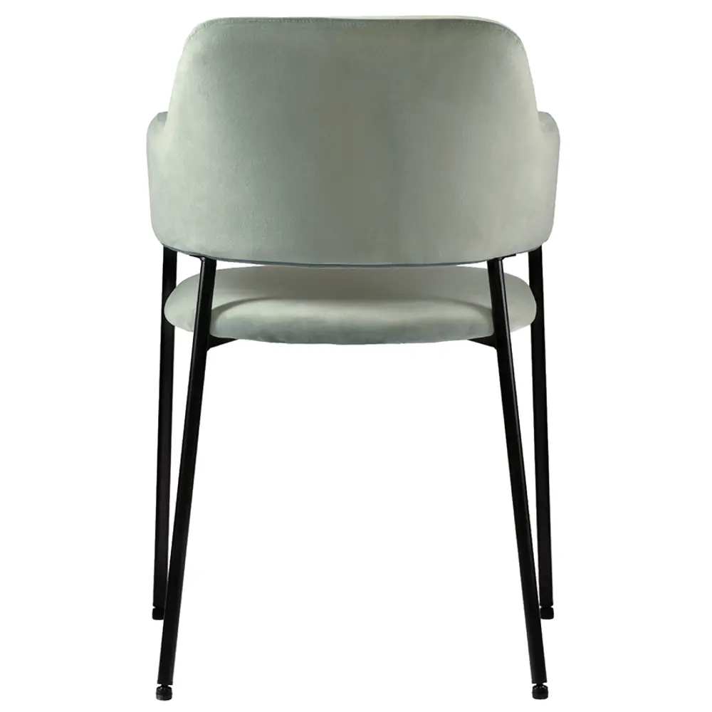 Фото 7 Стул Bergenson bjorn Wendy 83x52x44 см велюр цвет серо-зеленый