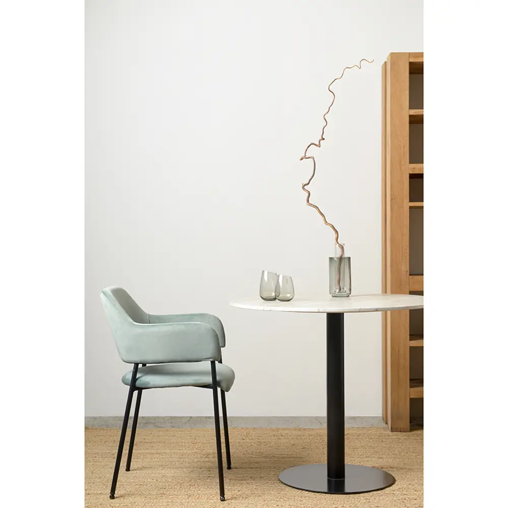 Фото 3 Стул Bergenson bjorn Wendy 83x52x44 см велюр цвет серо-зеленый