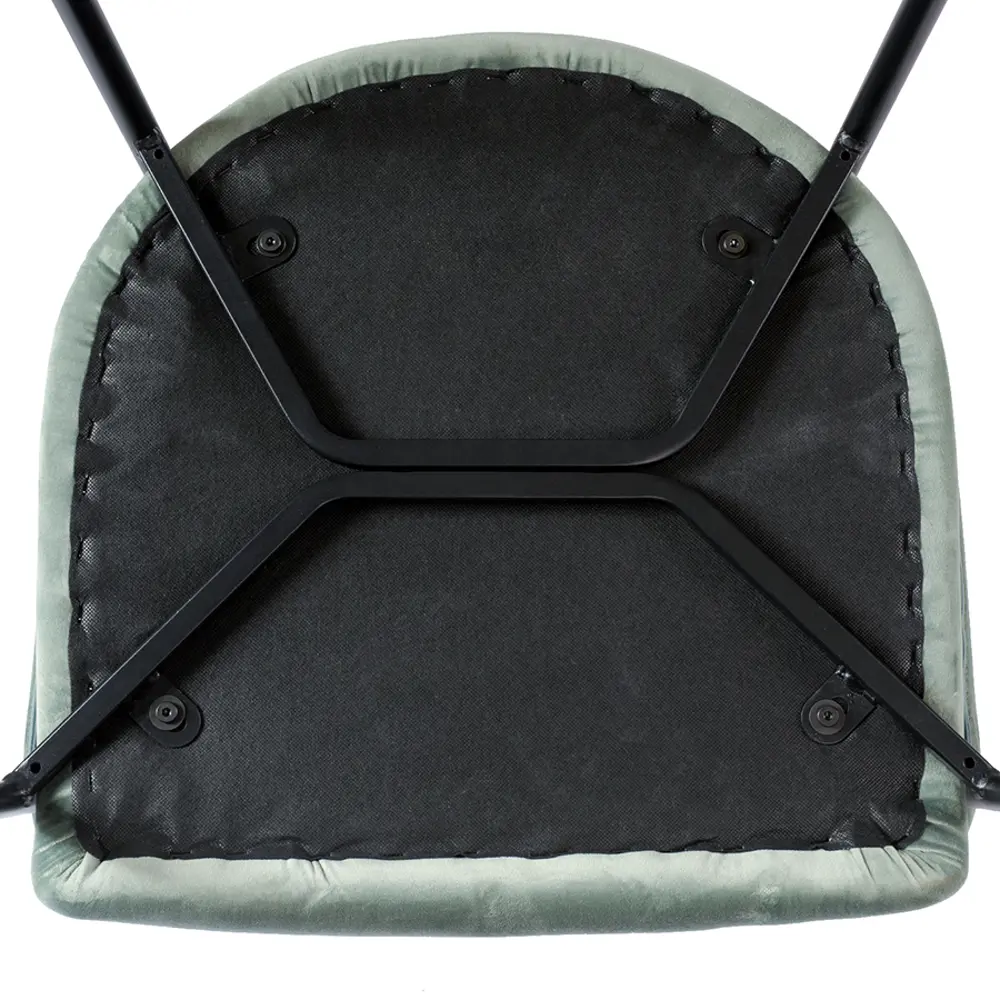 Фото 10 Стул Bergenson bjorn Wendy 83x52x44 см велюр цвет серо-зеленый