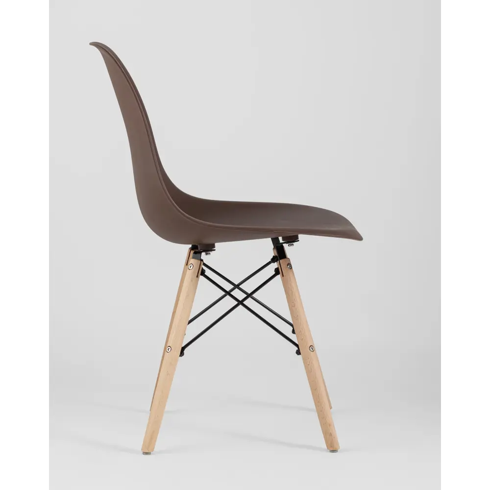 Фото 2 Комплект стульев 2 шт Wwbt 81x41x46 см abs-пластик цвет коричневый