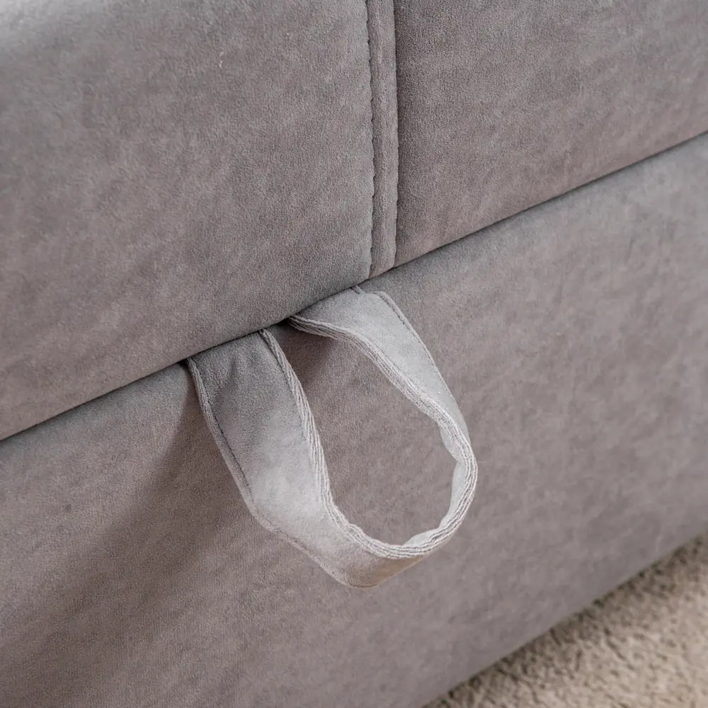 Фото 3 Диван Letta Рокфорд 223x75x102.5 см велюр цвет серый