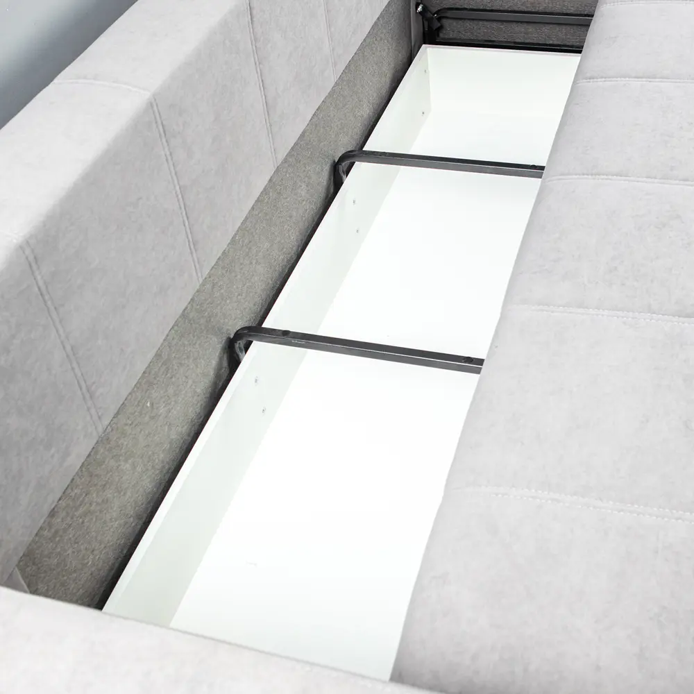 Фото 11 Диван Letta Рокфорд 223x75x102.5 см велюр цвет серый