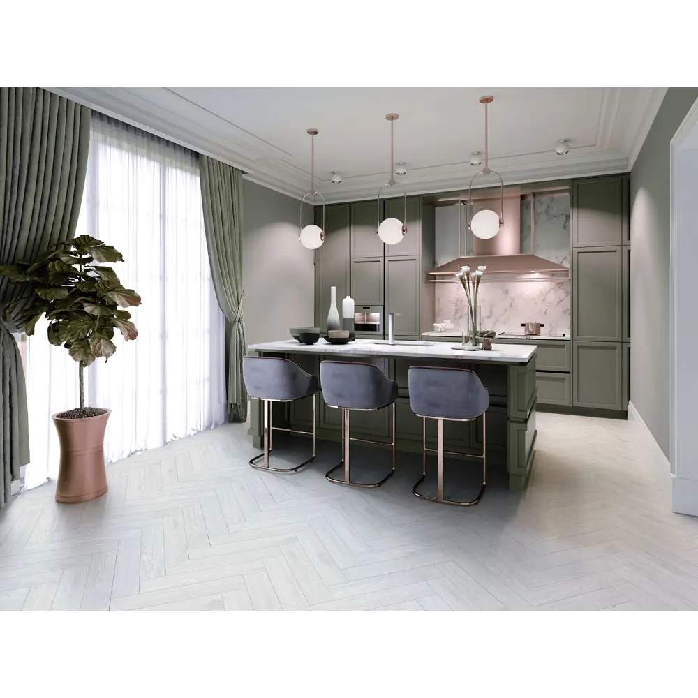 Фото SPC плитка CronaFloor Herringbone Дуб Нант 31 класс толщина 4.5 мм 1.31 м², цена за упаковку