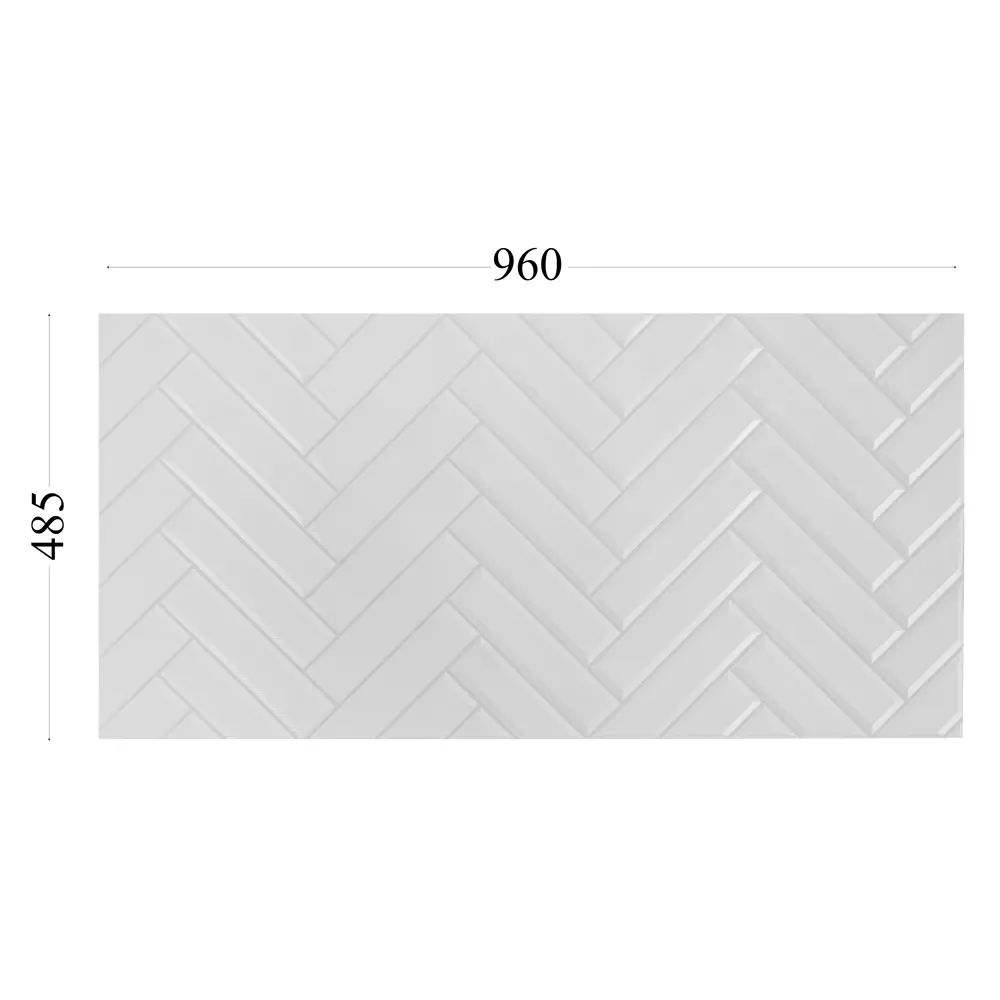 Фото 5 Панель ПВХ листовая 960х485х3 мм Сноу 0.47 м²