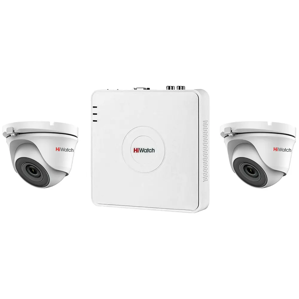 Фото Комплект видеонаблюдения HiWatch KIT 2P2D1 Фото Комплект видеонаблюдения HiWatch KIT 2P2D1