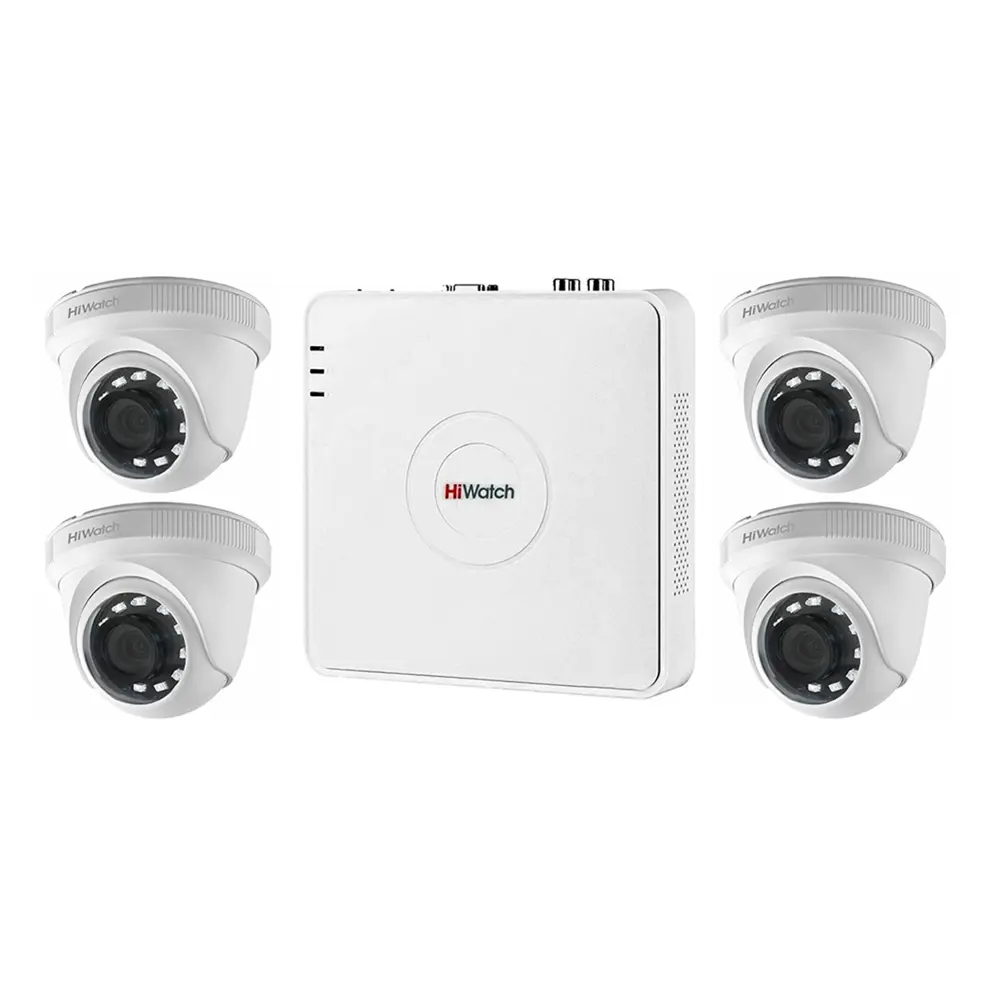 Фото Комплект видеонаблюдения HiWatch KIT 4N2D2 Фото Комплект видеонаблюдения HiWatch KIT 4N2D2