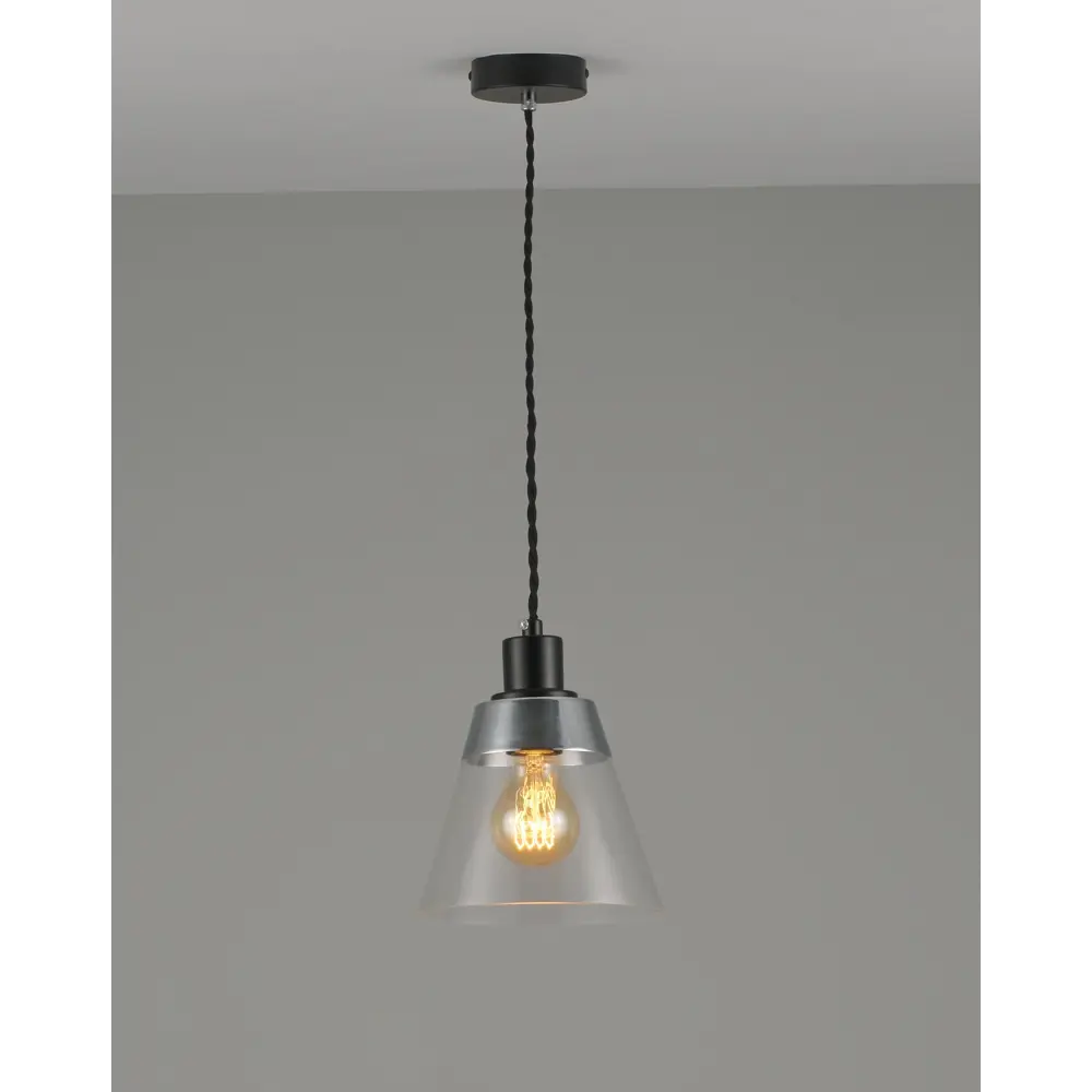 Фото 2 Светильник подвесной MODERLI Brizzi 1 лампа 3 м² цвет хром