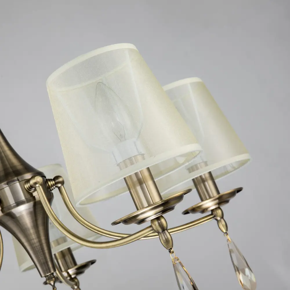 Фото 5 Люстра подвесная светодиодная FAVOURITE F-Promo Imber 2639-5P 15 м² нейтральный белый свет цвет Медь