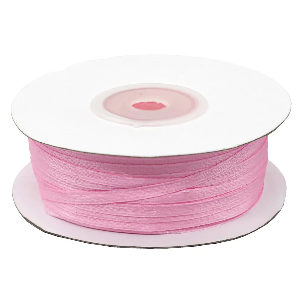 Фото 2 Лента атласная Bestex 0.3см*100м двухсторонняя 010 светло-розовый Фото 2 Лента атласная Bestex 0.3см*100м двухсторонняя 010 светло-розовый