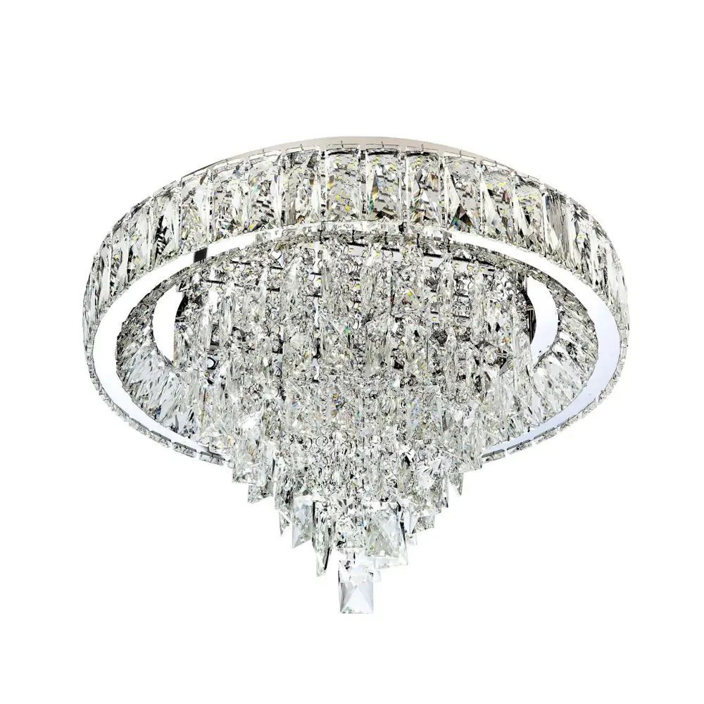 Фото 3 Люстра потолочная светодиодная LED4U 030-500L L030-500 с функцией УД 3 м² нейтральный белый свет цвет хром Фото 3 Люстра потолочная светодиодная LED4U 030-500L L030-500 с функцией УД 3 м² нейтральный белый свет цвет хром