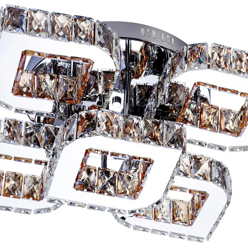 Фото 2 Люстра потолочная светодиодная LED4U 074-500L L074-500 20 м² нейтральный белый свет цвет хром Фото 2 Люстра потолочная светодиодная LED4U 074-500L L074-500 20 м² нейтральный белый свет цвет хром
