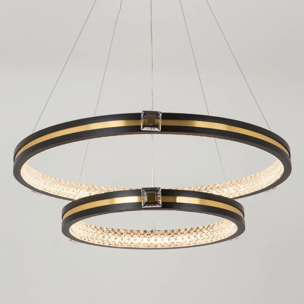 Фото 2 Светильник подвесной светодиодный LED4U 77085-2L L77085-2 3 м² нейтральный белый свет цвет черный Фото 2 Светильник подвесной светодиодный LED4U 77085-2L L77085-2 3 м² нейтральный белый свет цвет черный