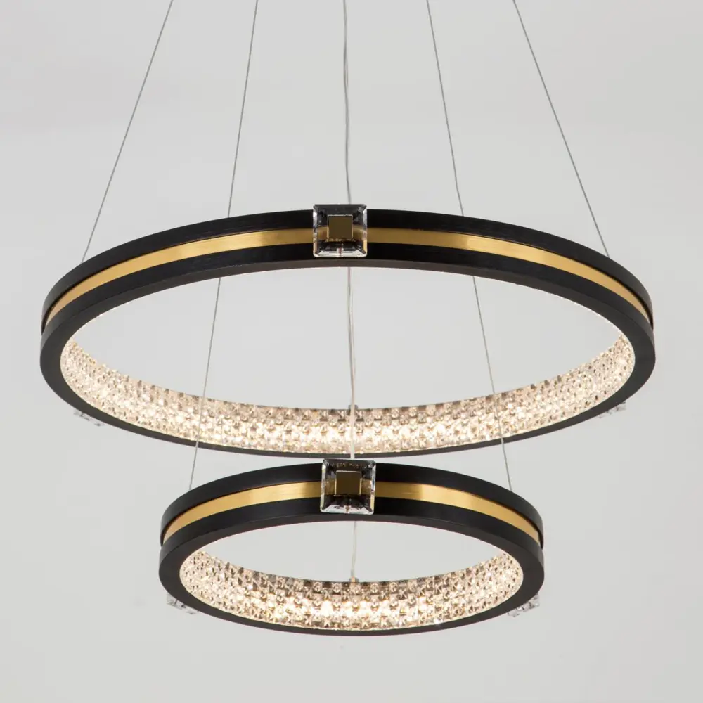 Фото 2 Светильник подвесной светодиодный LED4U 77084-2L L77084-2 10 м² нейтральный белый свет цвет черный