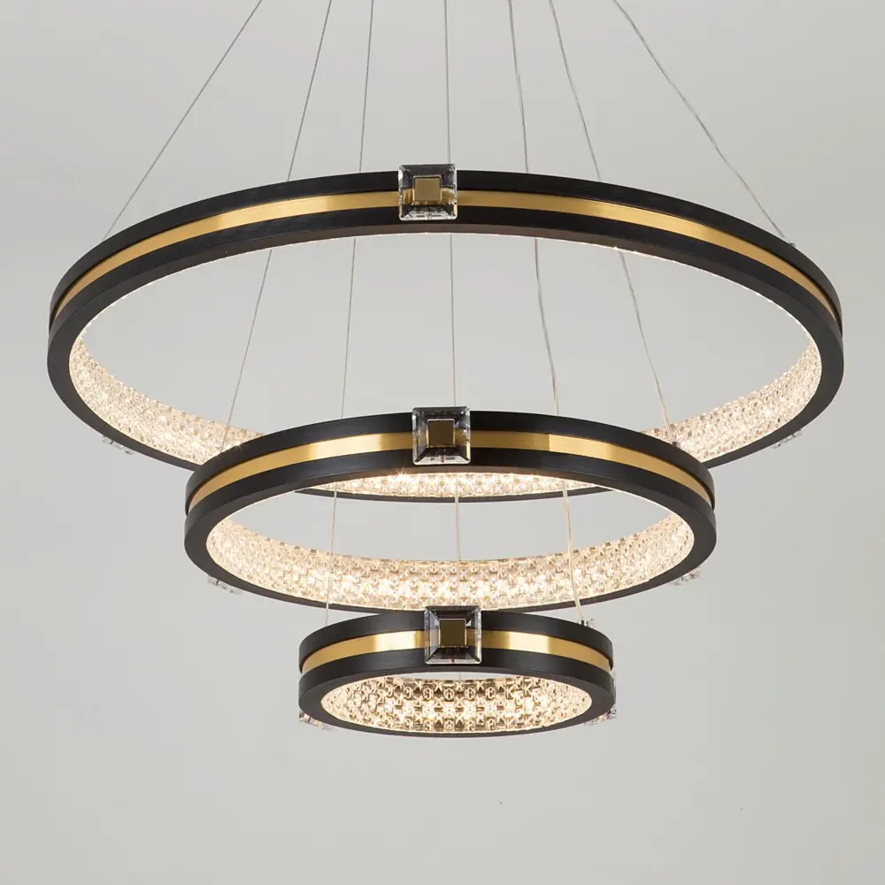 Фото 2 Светильник подвесной светодиодный LED4U 77085-3L L77085-3 15 м² нейтральный белый свет цвет черный Фото 2 Светильник подвесной светодиодный LED4U 77085-3L L77085-3 15 м² нейтральный белый свет цвет черный