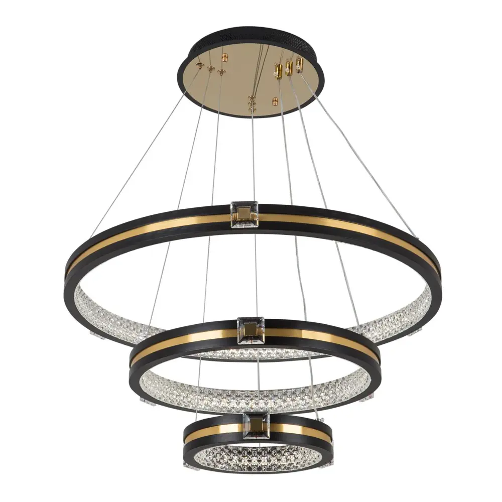 Фото 4 Светильник подвесной светодиодный LED4U 77085-3L L77085-3 15 м² нейтральный белый свет цвет черный Фото 4 Светильник подвесной светодиодный LED4U 77085-3L L77085-3 15 м² нейтральный белый свет цвет черный