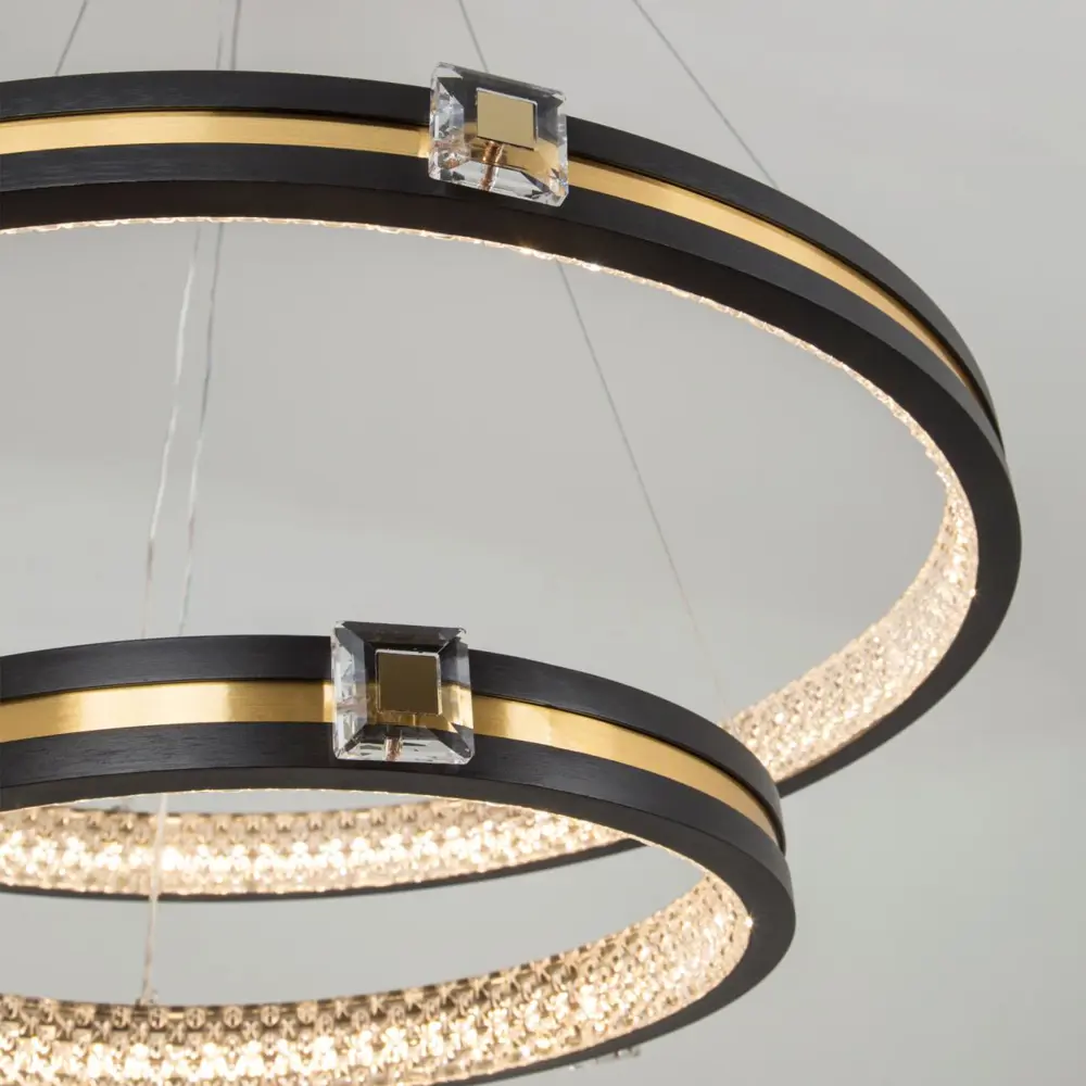 Фото 3 Светильник подвесной светодиодный LED4U 77085-2L L77085-2 3 м² нейтральный белый свет цвет черный Фото 3 Светильник подвесной светодиодный LED4U 77085-2L L77085-2 3 м² нейтральный белый свет цвет черный