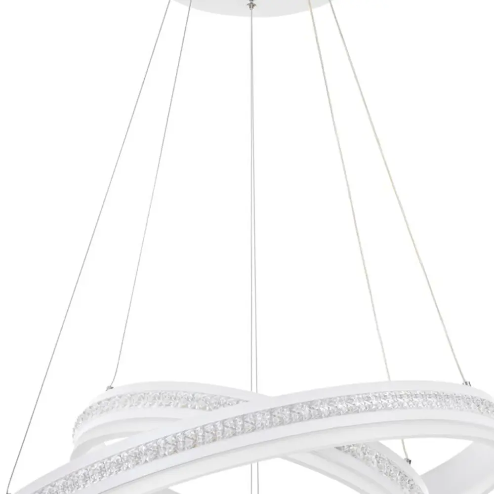 Фото 2 Светильник подвесной светодиодный LED4U 8588-600-400.WT L8588-600-400 18 м² нейтральный белый свет цвет белый Фото 2 Светильник подвесной светодиодный LED4U 8588-600-400.WT L8588-600-400 18 м² нейтральный белый свет цвет белый