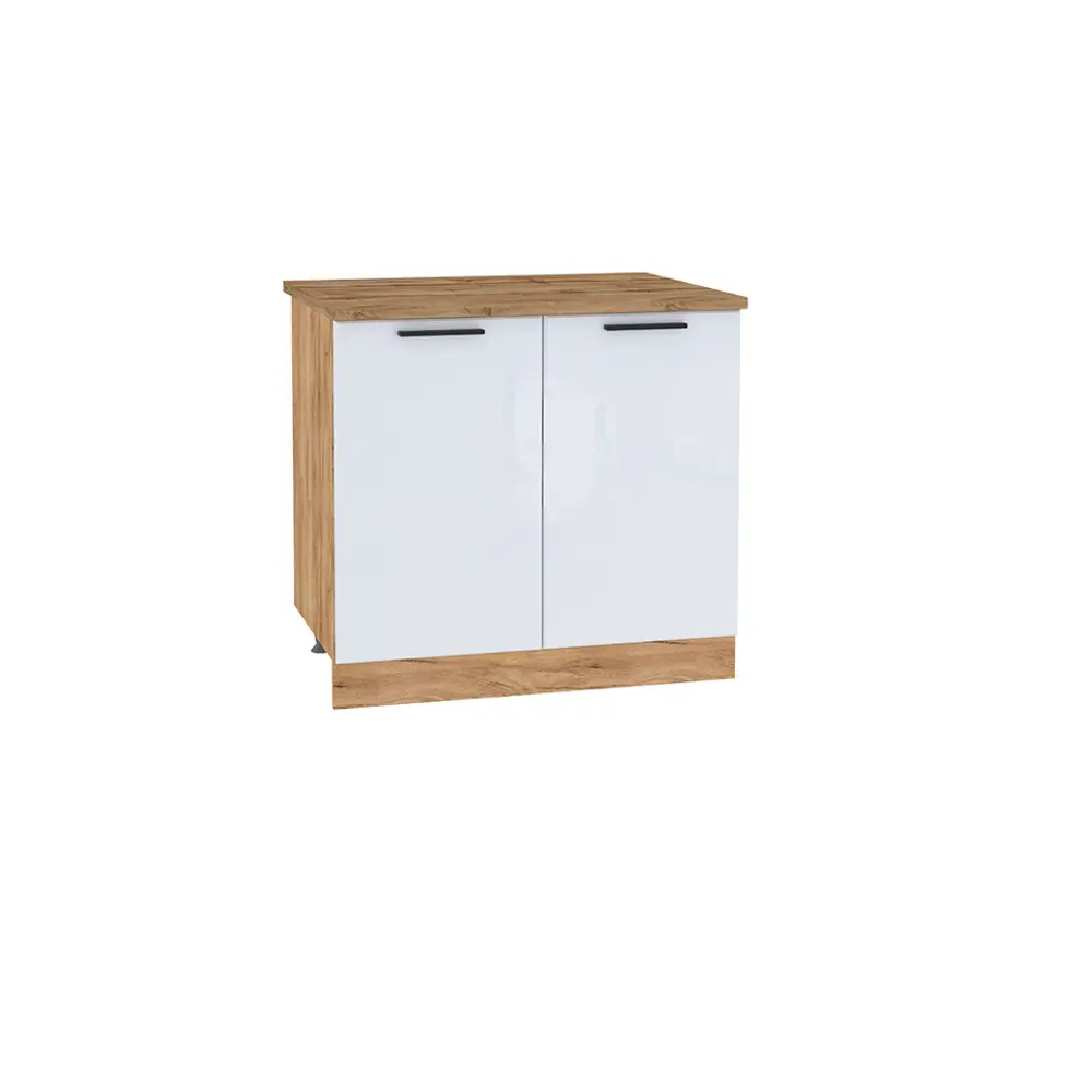 Фото Напольный шкаф Mebiplex Корнелия 80x85x60 см МДФ цвет белый глянец Фото Напольный шкаф Mebiplex Корнелия 80x85x60 см МДФ цвет белый глянец