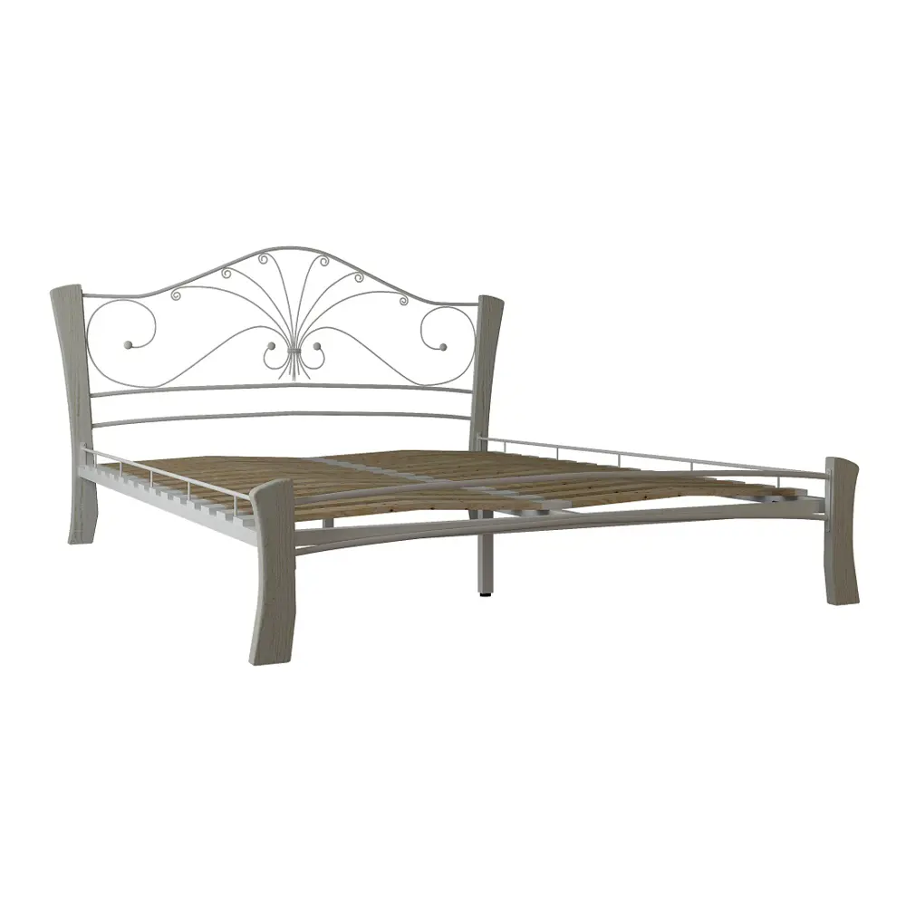 Фото 2 Кровать Форвард-мебель Сандра 139x107x209 см цвет белый Фото 2 Кровать Форвард-мебель Сандра 139x107x209 см цвет белый